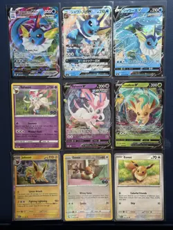 Pokemon Eeveelutions Holo/ Reverse Holo Lot V Vmax Gx Lot Of 9 Pokemon TCG - Image 1