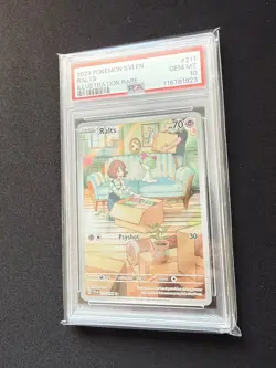 2023 Ralts PSA 10 211/198 Scarlet & Violet base Pokemon - Image 1