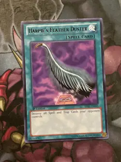 1X HARPIE'S FEATHER DUSTER - BP01-EN035 - 1ST/UNLIMITED - RARE - YUGIOH - Image 1