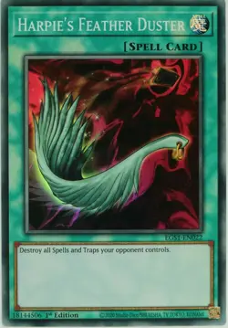 YUGIOH Harpie's Feather Duster EGS1-EN022 1st edition Super Rare Near-Mint NM - Image 1