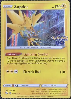 Zapdos 029/078 Pokemon GO Holo - Pokemon Card - Image 1