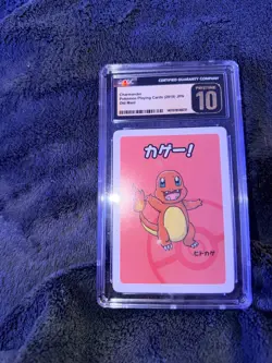 Charmander CGC pristine 10 Pokemon playing cards (2019) jpn old maid - Image 1