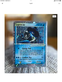 Pokemon 2003 Lapras EX Ruby & Sapphire Holo Ultra Rare Card 99/109 CGC 5 - Image 1