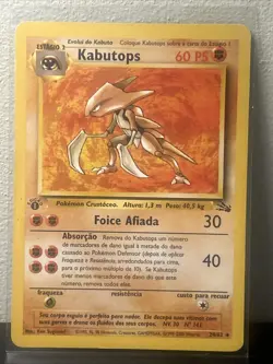 1st Edition Kabutops 24/62 Fossil Set Rare Vintage 1999 Pokemon Card - Image 1