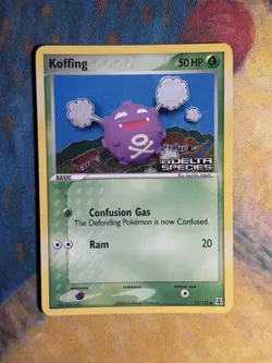 Koffing 72/113 2005 EX Delta Species Pokemon Card Reverse Holo Foil Stamped Card - Image 3