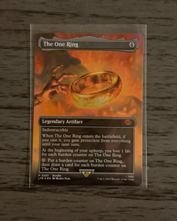 The ONE Ring #451 - MTG Magic The Gathering Borderless FOIL - Near Mint Promo - Image 1