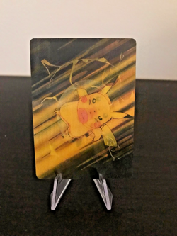 Pokemon Pikachu Lenticular Card Viz Video Pioneer PIKA-0018D Water Blast - Image 2