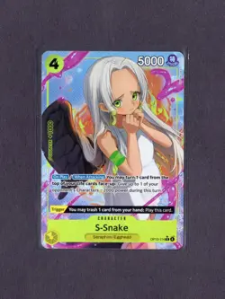 S-Snake Alt Art R OP13-114 Carrying On His Will Foil One Piece Card Game - Image 1
