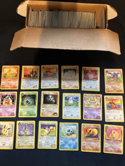 Huge Collection Bulk Lot 600 Pokemon Cards Mixed Vintage DAMAGED-MP. Pikachu/Mew - Image 3