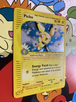 Pokemon Pichu Holo Rare 22/165 Expedition Base Set Card LP - Image 2