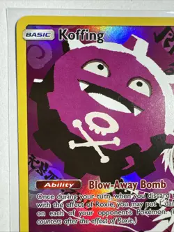 Pokemon TCG Koffing Holo Secret Rare Card Cosmic Eclipse 243/236 NM - Image 2