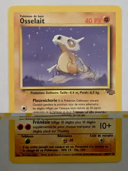 Osselait 50/64 Common non-holo French Cubone Jungle Set Pokemon Card LP - Image 1
