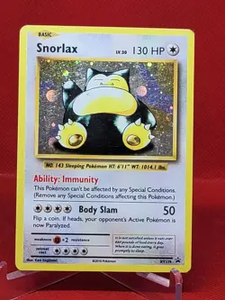 Snorlax 130 HP Basic Pokemon Card XY Promo Holo Rare - Image 1