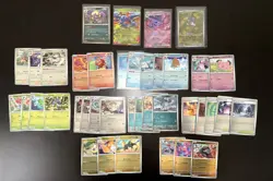 39 Card Lot Pokemon Phantasmal Flames Prerelease Stamp Master Set Reverse Holos - Image 1