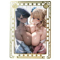 Goddess Story: Komi Shoko Spicy Metal Anime Waifu CCG Card - Image 2