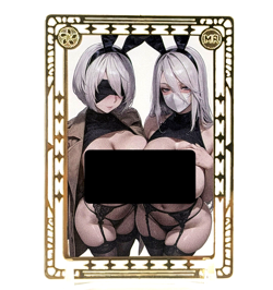 Goddess Story: 2B (Nier: Automata) Spicy Metal Anime Waifu CCG Card - Image 1
