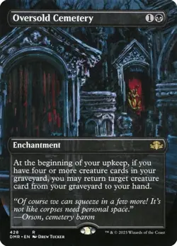 Oversold Cemetery - Foil Extended Art Dominaria Remastered NM MTG - Image 1