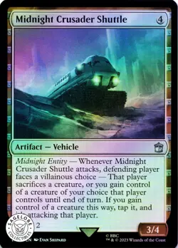 MTG Midnight Crusader Shuttle | NM Foil | Doctor Who {WHO} - Image 1
