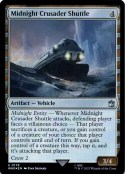 MTG Midnight Crusader Shuttle | NM Foil | Doctor Who {WHO} - Image 2
