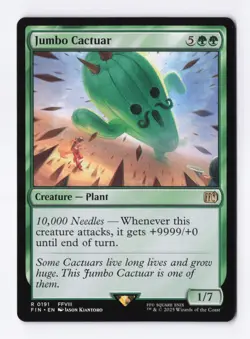 Jumbo Cactuar 0191 (R) MTG Final Fantasy (FIN) (EN) - Image 1