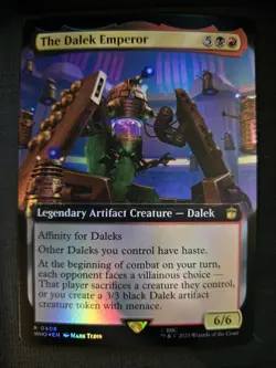 The Dalek Emperor NM FOIL EXTENDED Universes Beyond: Doctor Who MTG FREE SHIP - Image 1