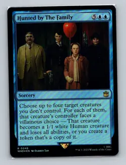 1x MTG -FOIL Hunted by the Family (0046) - Doctor Who - WHO -NM - Image 1
