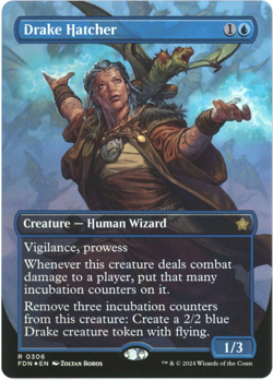 Drake Hatcher (Borderless) Foil - 0306 - Foundations - MTG - Image 1