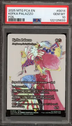 Magic MTG Kefka Palazzo FCA Foil #0014 PSA 10 Gem Mint - Image 1