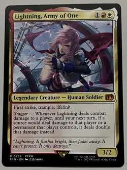 MTG Final Fantasy Lightning Legendary Creature MYTHIC REGULAR #0233 - Image 1