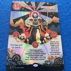 Urza's Saga 0021 FOIL Secret Lair Encyclopedia Magic MTG lighty played LP - Image 1