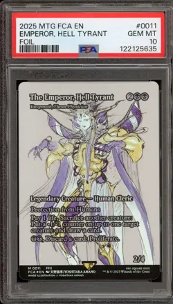 Magic MTG The Emperor, Hell Tyrant FCA Foil #0011 PSA 10 Gem Mint - Image 1