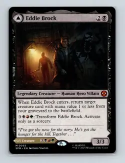 Magic the Gathering Marvel’s Spider-Man Eddie Brock M 0055 Regular NM - Image 1