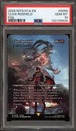 Magic MTG Clive Rosfield FCA Foil #0059 PSA 10 Gem Mint - Image 1