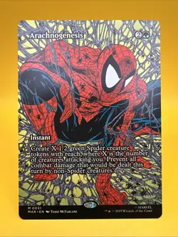 x1 Arachnogenesis | Universes Beyond: Marvel’s Spider-Man | Borderless | NM - Image 1