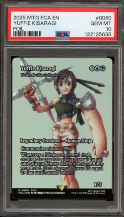 Magic MTG Yuffie Kisaragi FCA Foil #0060 PSA 10 Gem Mint - Image 1