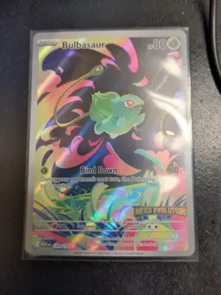 Pokemon Bulbasaur 133/132 English Mega Evolution Stamped Promo - Image 1