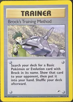 Brock's Training Method 106/132 Gym Heroes Regular - Pokemon Card - Image 1