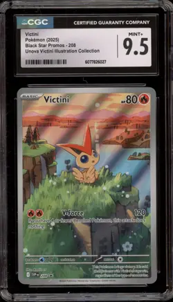 Pokemon Victini Unova Illustration Coll. Black Star Promo #208 CGC 9.5 - Image 1