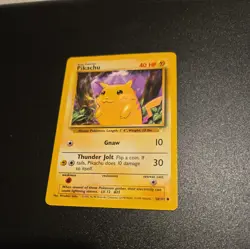 Pikachu E3 Gold Stamp Promo Base Set 58/102 Yellow Cheeks LP - Image 1