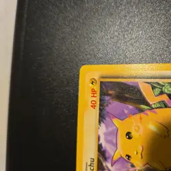 Pikachu E3 Gold Stamp Promo Base Set 58/102 Yellow Cheeks LP - Image 3