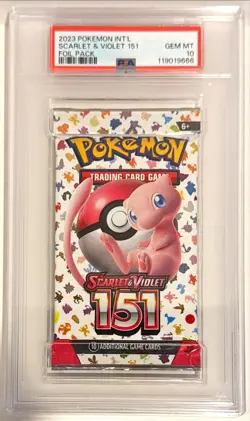 2023 Nintendo Pokemon Scarlet & Violet 151 English Foil Booster Pack PSA 10 - Image 1