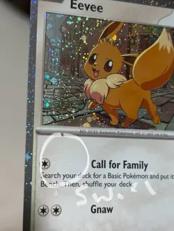 Eevee SVP 200 BLEED ERROR Cosmo Swirl Pokemon Destined Rivals NM - Image 2