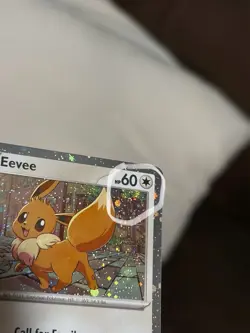 Eevee SVP 200 BLEED ERROR Cosmo Swirl Pokemon Destined Rivals NM - Image 4
