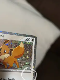 Eevee SVP 200 BLEED ERROR Cosmo Swirl Pokemon Destined Rivals NM - Image 5