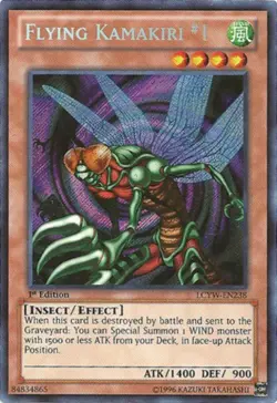 Flying Kamakiri #1 - LCYW-EN238 - Secret Rare - 1st Edition NM Yugioh Legendary - Image 1