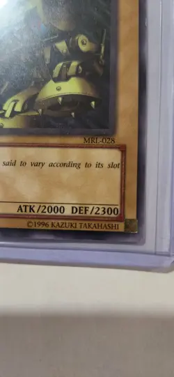 Yu-Gi-Oh! Slot Machine ATK/2000 DEF/2300 1st Edition Mrl-028 Vintage - Image 4