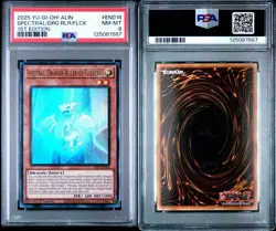 2025 Yu-Gi-Oh! Spectral, Dragon Ruler Of Flickers #EN018 PSA NM-MT 8 - Image 1