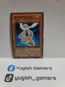 YU-GI-OH BATTERYMAN AA 1ST EDITION TLM-EN030 COMMON LIGHT PLAYED - Image 1