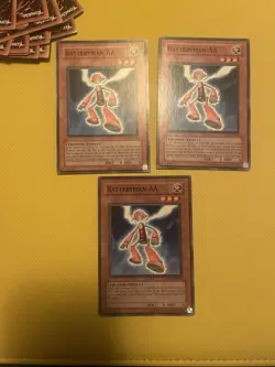 YU-GI-OH BATTERYMAN AA 3x TLM-EN030 & CP COMMON LP-MP - Image 1