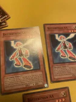 YU-GI-OH BATTERYMAN AA 3x TLM-EN030 & CP COMMON LP-MP - Image 2